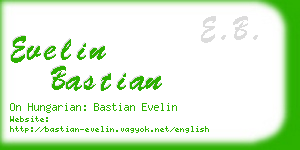 evelin bastian business card